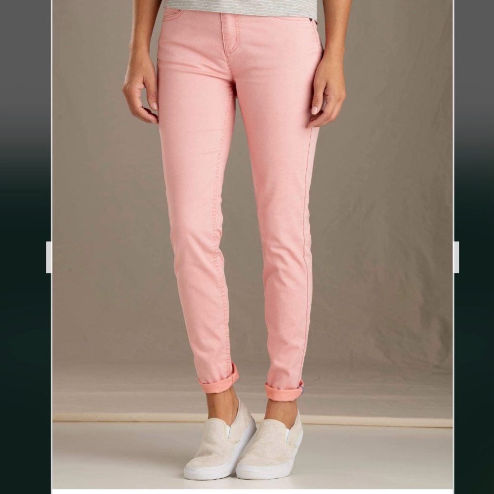 Toad & Co Sequoia pink skinny pants
